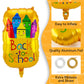 15 Pcs Back to School Balloons First Day of School Decorations Kit with School Bus Pencil Schoolbag & Crayon Box Foil Mylar Balloons for Classroom