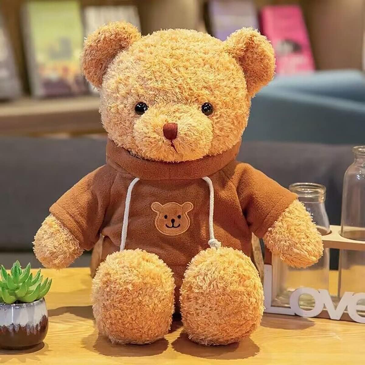 YUKOUQIAN Teddy Bear Stuffed Animals Soft Plush Cute Teddy Bear Doll for Boys Girls 15.7in (Brown Bear 15in)