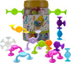 Toddler Bath Toys for Kids Ages 4-8?Suction Cup Fidget Spinner Baby, 42 pcs Suction Bathtub Toys for Toddlers 3-5, Starter Sticky Blocks for Bathtub