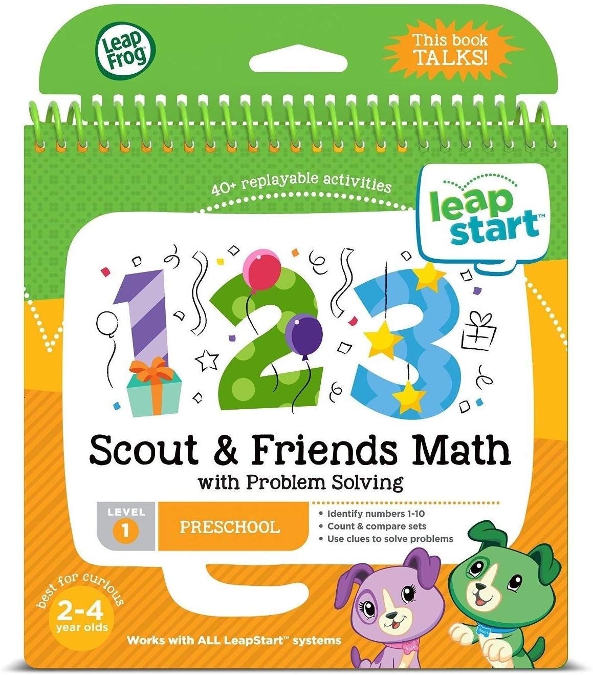 LeapFrog LeapStart Preschool Activity Book: Scout & Friends Math and Problem Solving