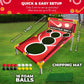 SWOOC Games - Boardwalk Birdie™ | Arcade Style Golf Game with Easy Setup & 10+ Games Included | Cornhole Golf Chipping Game | Indoor & Outdoor