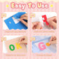 Felt Letters, 315PCS Felt Letter Stickers Large 2 Inch Alphabet Stickers Self Adhesive Colorful Letter and Number Sticker Felt Fabric Letters for DIY