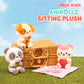 Anirollz Kittiroll Sitting Plush, Kawaii Kitty Cat Holding Strawberry, 6"