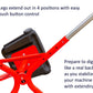 Childrensneeds.com Sand Digger Ride on Toy with Telescoping Adjustable Legs That Raise Seat Height and Stabilize Backhoe (Red)