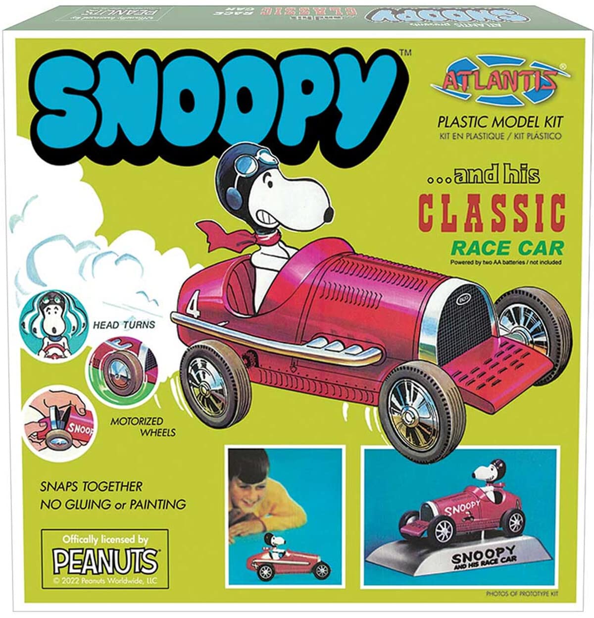ATLANTIS TOY & HOBBY INC. Snoopy and Race Car AANM6894 Plastic Models Other Misc
