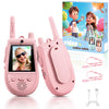 2 Pack Walkie Talkies for Kids, Rechargeable Kids Video Walkie Talkies with Camera & Voice Changer, Long Range Video Chat Toy for Age 3-12, Indoor