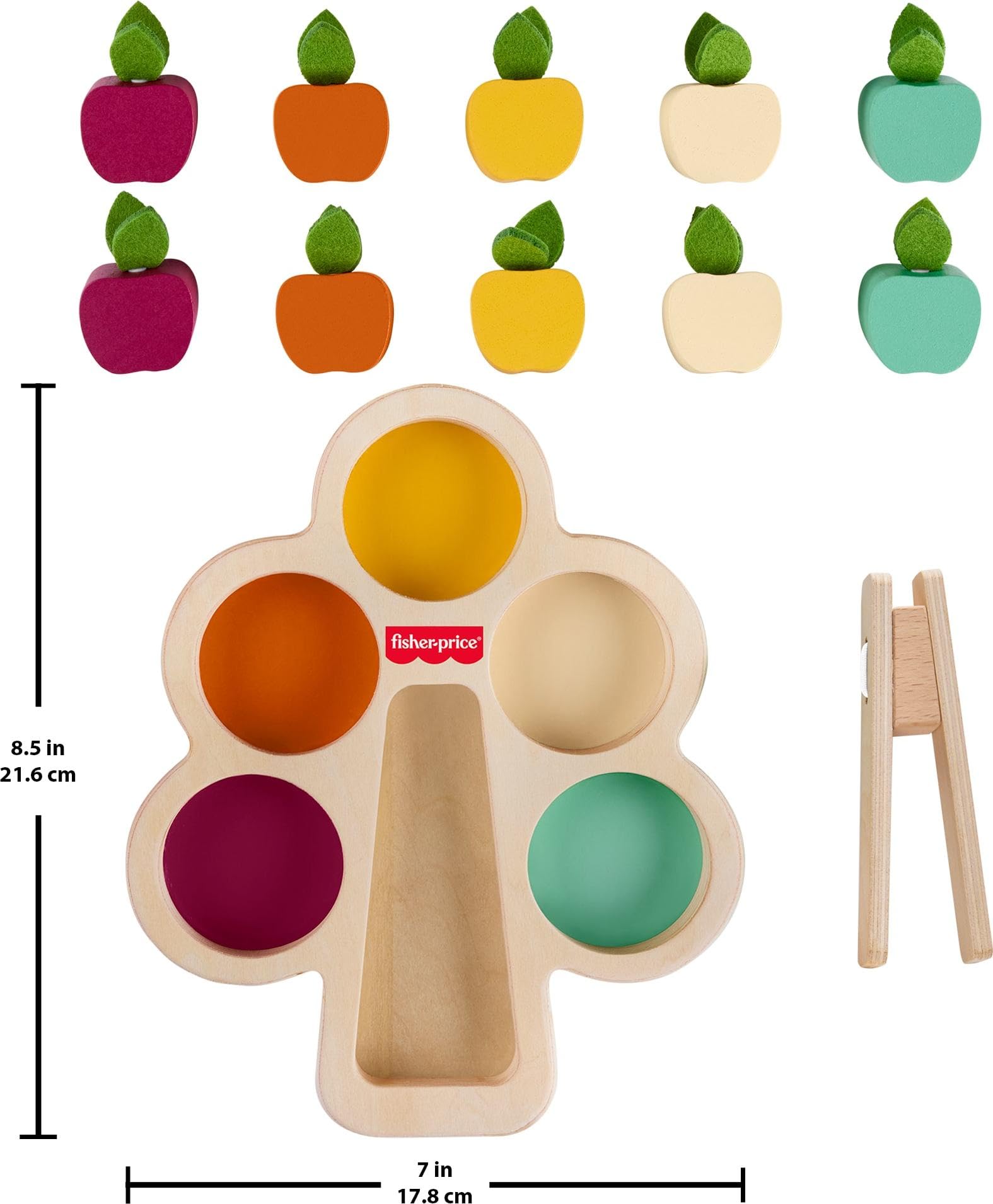Fisher-Price Wood Montessori Sorting Tree Learning Activity