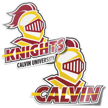 Desert Cactus Calvin University Sticker Knights Vinyl Decal Laptop Water Bottle Car Scrapbook (4 Inch Set V1)