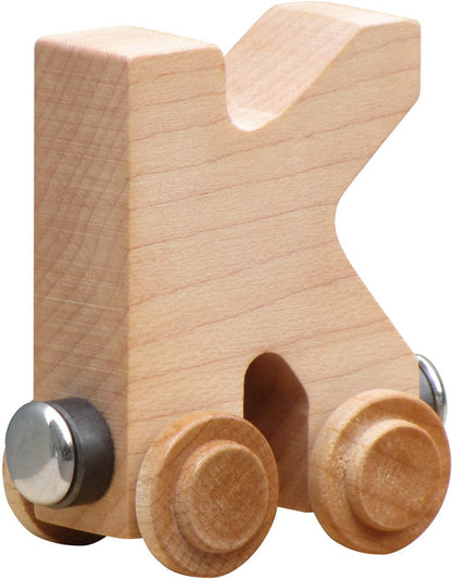 NameTrains Clear Finish Letter Car - Made in USA (K)
