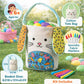 Crocodile Creek Color Your Own Easter Bunny Basket Craft Kit - Cotton Easter Basket with 6 Fabric Markers for Kids Ages 6+ - DIY Easter Activity