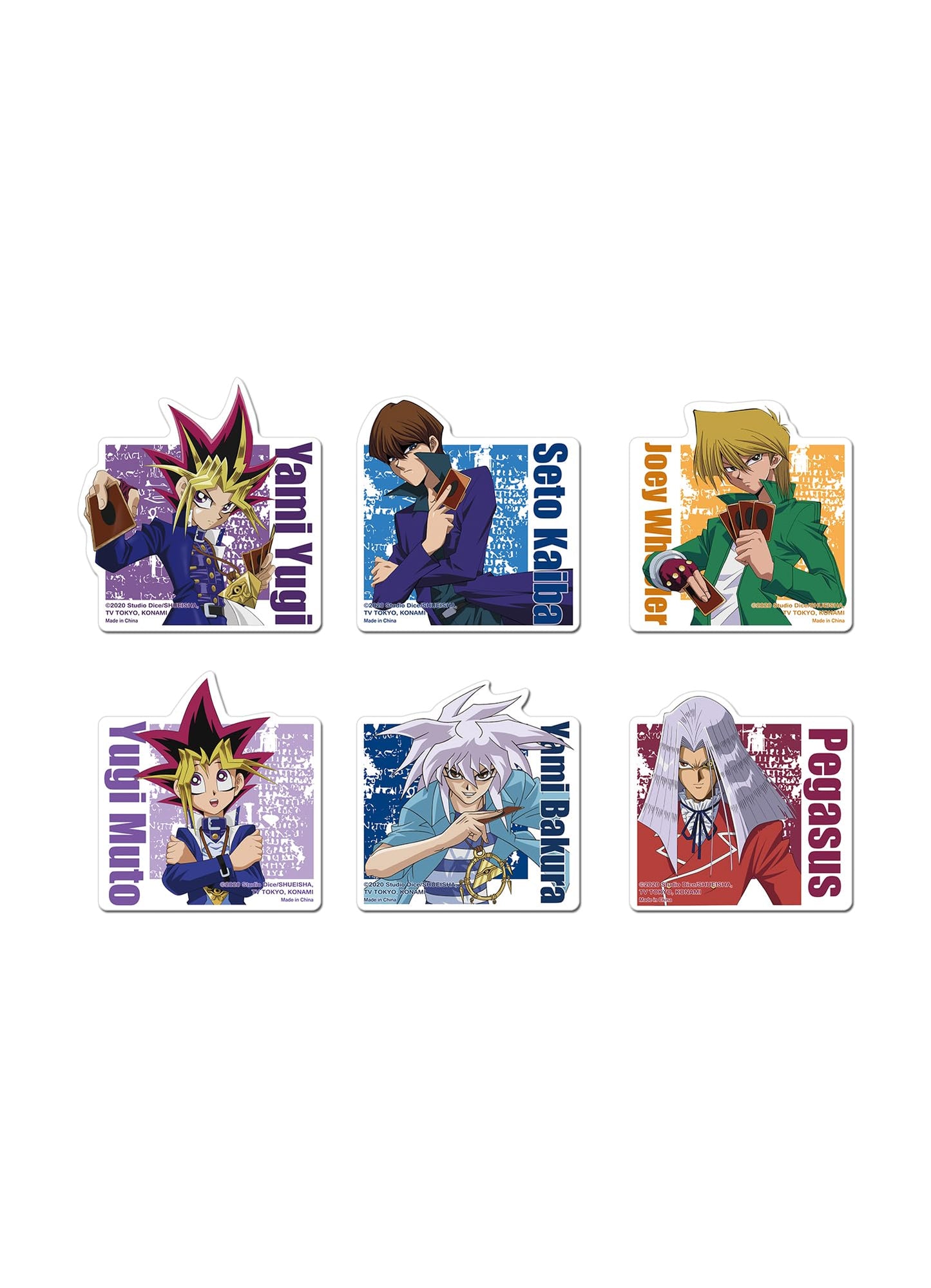 Yu-Gi-Oh! - Character with Pattern Die-Cut Sticker Set