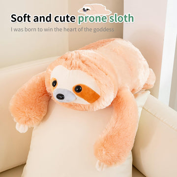 EJK Sloth Plush Toy,Sloth Stuffed Animal, Cute Sloth Plush Pillow, Plush Doll, Birthday, Christmas, Children's Gift, Room Decoration (60CM=23.6IN)