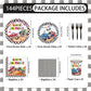 144pcs Monster Truck Birthday Party Decorations Plates Napkins 24 Guests