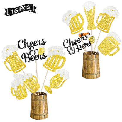 Cheers and Beers Party Decorations Beer Stick Beer Birthday Decorations Beer Party Decorations for Stock the Bar