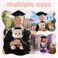 Furvana Graduation Gifts Fox Stuffed Animal - 10" Cute Fox Plush Toy with Graduation Cap, Gown & Diploma, Inspirational Keepsake for Elementary, High