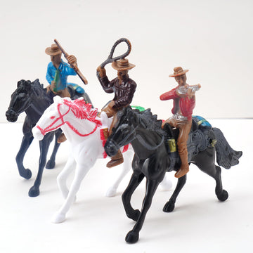 Zaleny Cowboys and Indians Figure Playset Toy Native American Figures with Horses and Trees for School Projects Wild West Figurines 48 Pcs