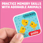 Chuckle & Roar Animals & Babies Memory Game - 52 Tiles, Bilingual, Ages 3+ - Parent & Baby Animal Matching - Preschool Games for Focus - Travel Toys