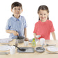 Melissa & Doug 22-Piece Play Kitchen Accessories Set with Play Food & Wooden Toys, Pot, Pans, Utensils & More, Preschool Learning Toys for Girls &