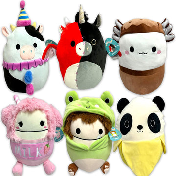 Squishmallows Mystery Squad Blind Bags Set - Bundle 3 Epic Collection 5" Mini Plush Toys, Loot Bags & More | Squishmallows Goodie Bags for Kids