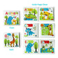 Baby Bath Books-3PCS,Bathtub Toys Floating Waterproof Educational Bath Toy Books for Toddlers-Animal Books,Count Books,Bird Books for Bath time