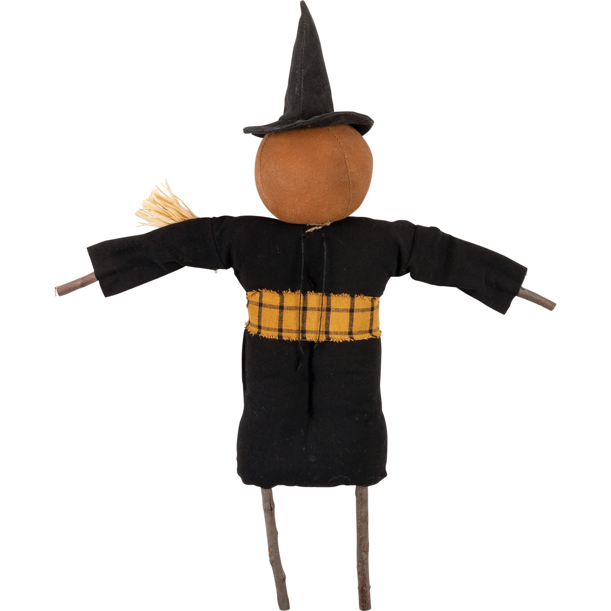 Primitives by Kathy Eek Pumpkin Witch Collectible Doll Black 5.50" x 17" x 3.25"