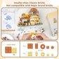 Finger Rock Street View Mini City Taiyaki Shop Building Set, Cute Panda Animals Building Toys Creative Architecture Set, Ideas Gifts for Adults Teens