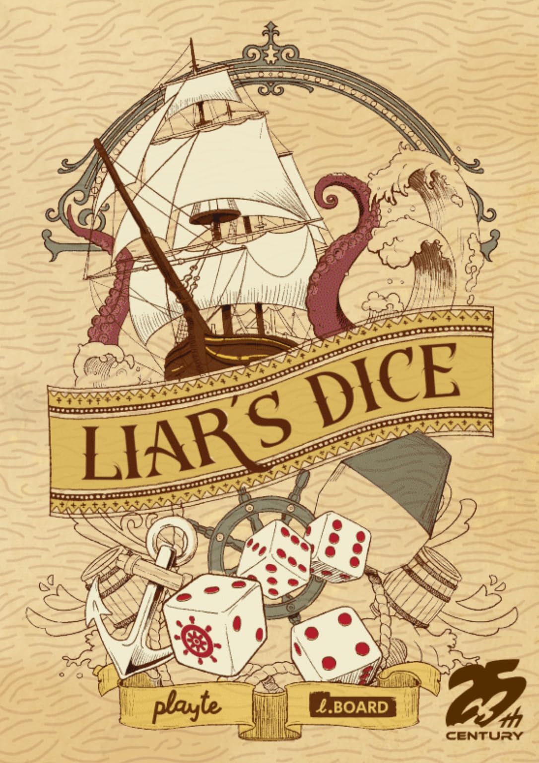Liar’s Dice Game, Fast-Paced Bluffing Dice Game for 2-6 Players, Ages 8+