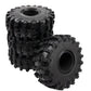 4Pcs ShareGoo Rubber 2.2" Crawler Mud Terrain Tires Super Grip Soft Tyre OD 148mm Compatible with Axial SCX10 90047 D90 TF2 Tamiya CC01 Traxxas TRX4