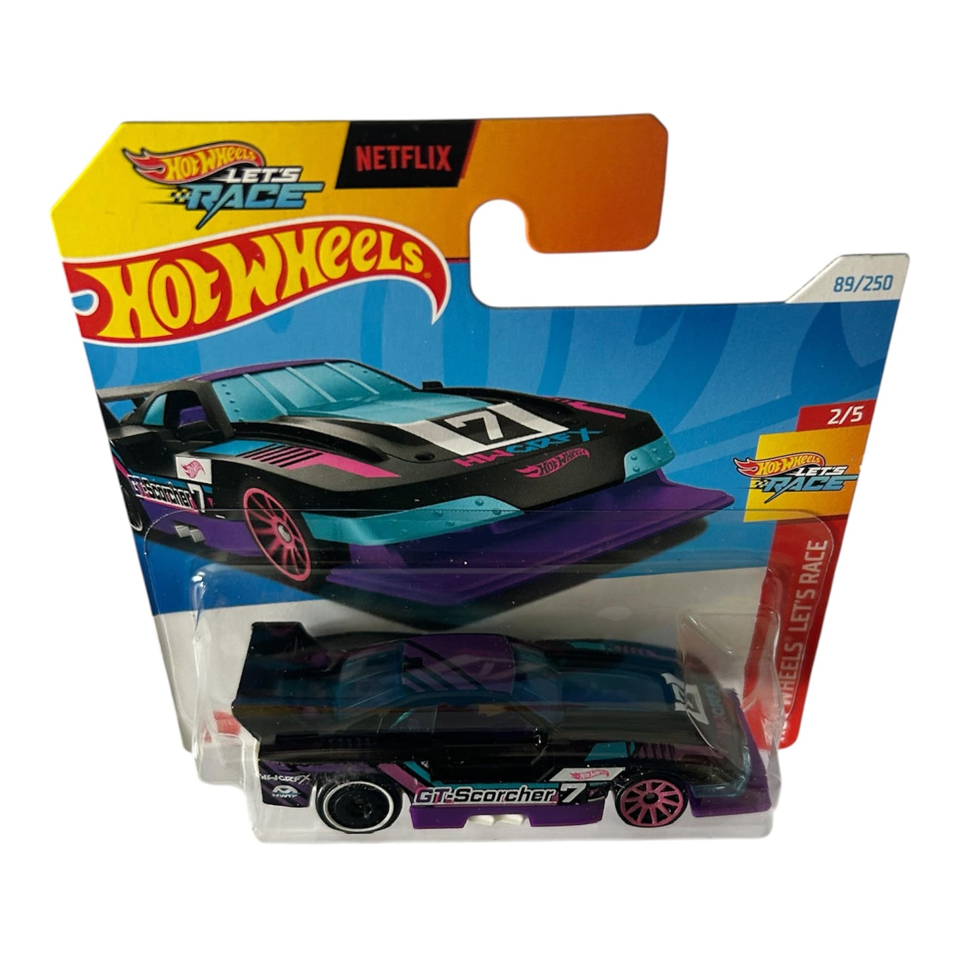 Hot Wheels GT-Scorcher, Blue, Car, Diecast, 1:64 Scale, 3+ Years, Unisex