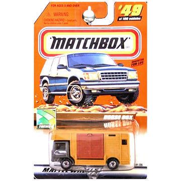 Matchbox 2000 Farming Horse Box Trailer Truck with Horses Inside