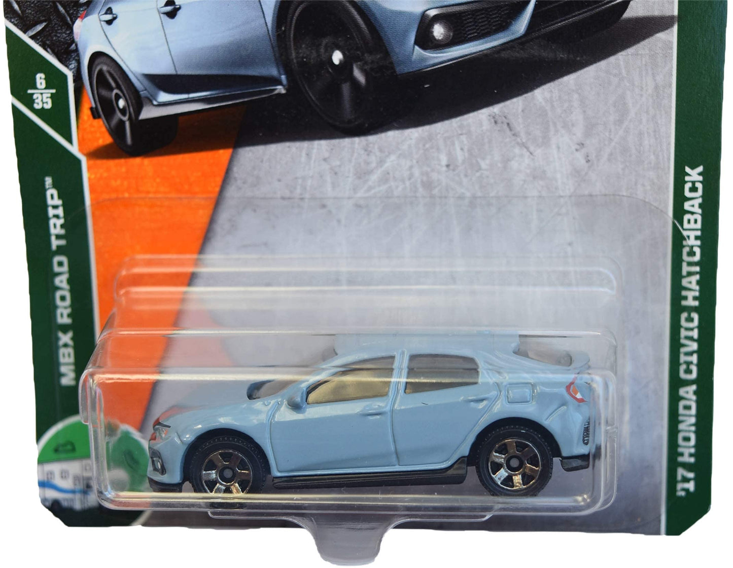 Matchbox '17 Hon-da Civic Hatchback, [Slate Blue] 6/35
