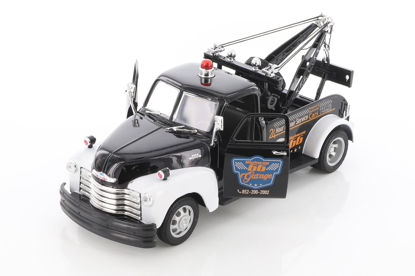 Welly 1953 Chevy Tow Truck 22086S/4D - 1/24 Scale Diecast Model Car (Black)