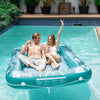 Sunrio Inflatable Tanning Pool Lounger Float for Adults - Blow up Pool & Lake floaties Sunbathing Tub Tanning Bed with Pillow and Drink Holders