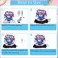 Musaeva Baseball Drip Birthday Party Decorations - 9 Pcs Baseball Ice Cream Drip Honeycomb Centerpieces Decorations, Black and Pink Ice Cream Drip