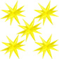 60 Pcs Yellow Star Balloons 26 inch Large Explosion Star Balloon 12 Point Spike Foil Balloons for Birthday Wedding Sunflower Lemon Party Decoration