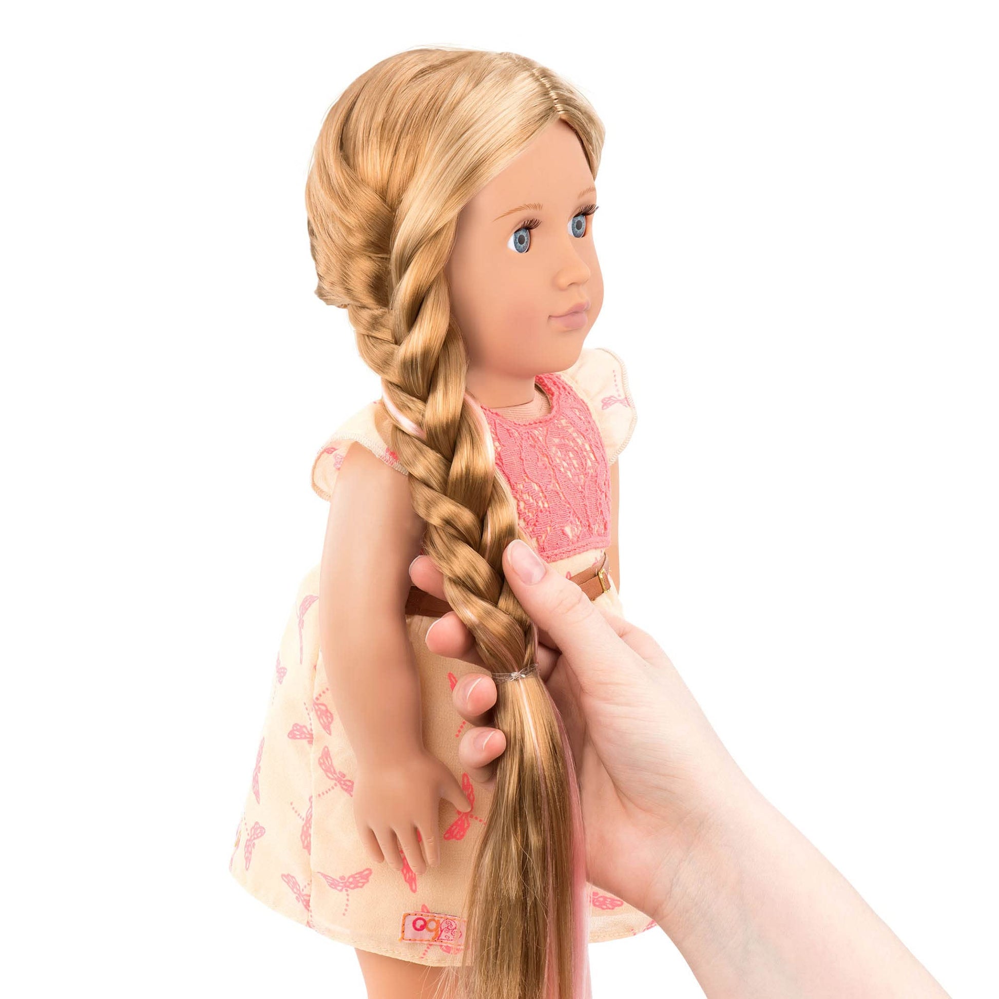 Our Generation - Portia - 18-Inch Hair Play Doll - Brown Hair & Blue Eyes - Extendable Braids & Styling Accessories - Pretend Play - Toy for Kids 3
