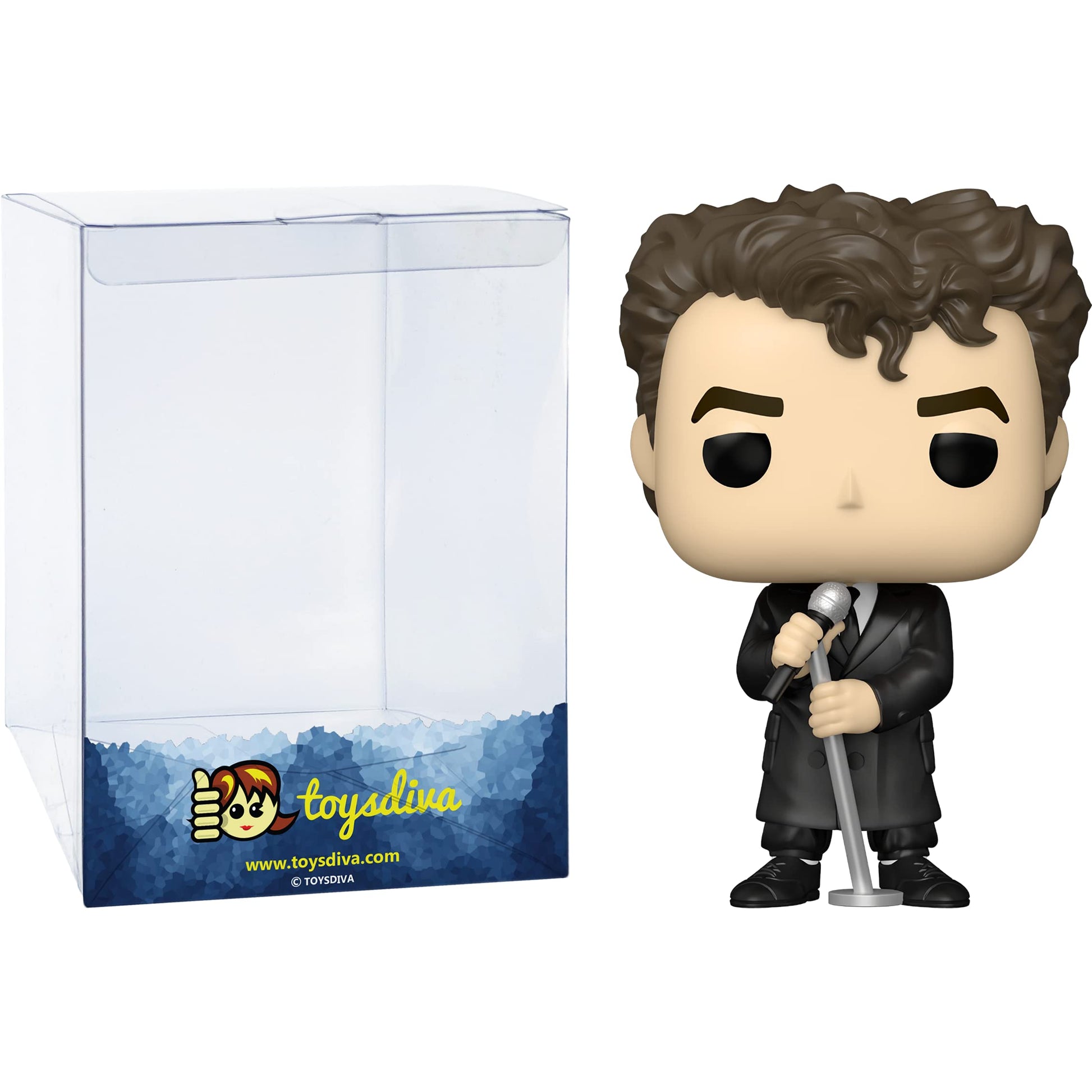 Funko N e i l Tennant: P o p ! Rocks Vinyl Figurine Bundle with 1 Compatible 'ToysDiva' Graphic Protector (190-41207 - B)