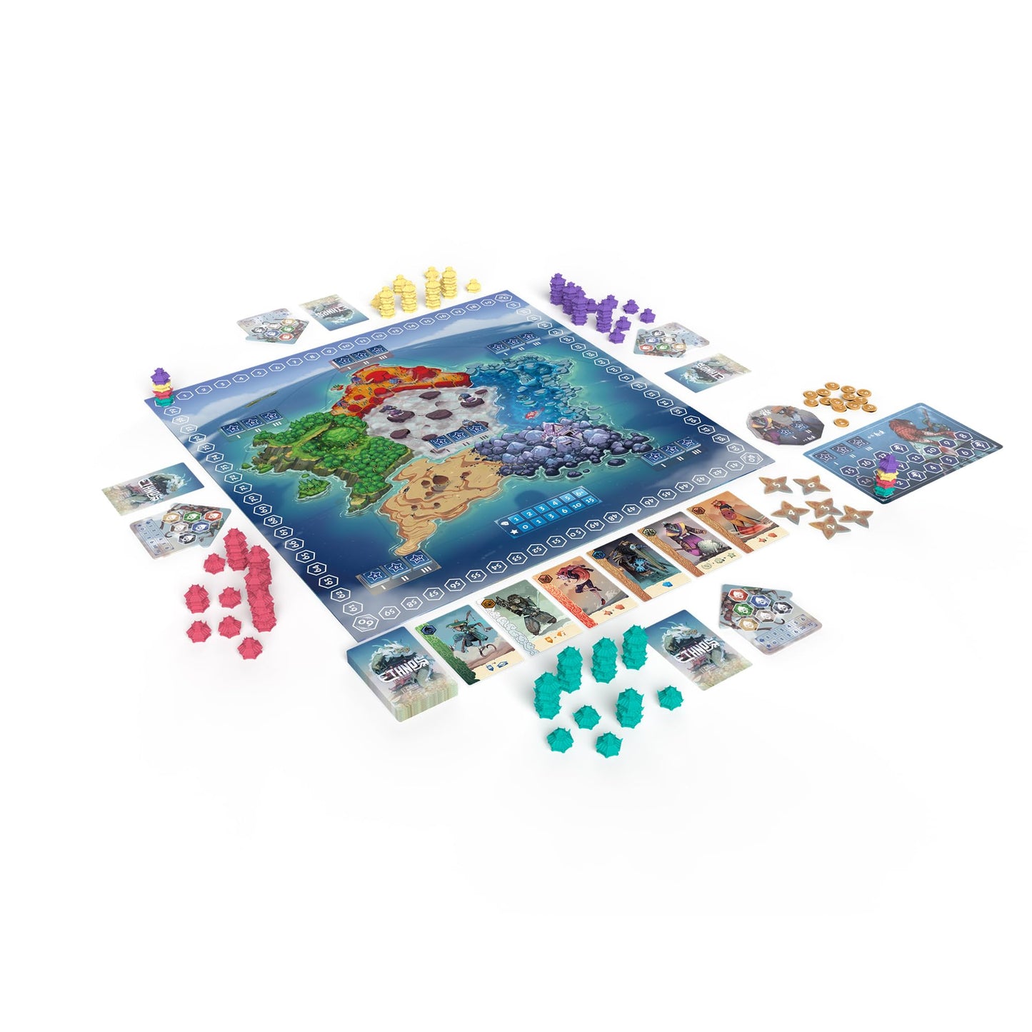 Ethnos Board Game (2nd Edition) - Command Powerful Clans! Area Control Strategy Game for Kids & Adults, Includes Solo Mode, Ages 14+, 1-6 Players, 45