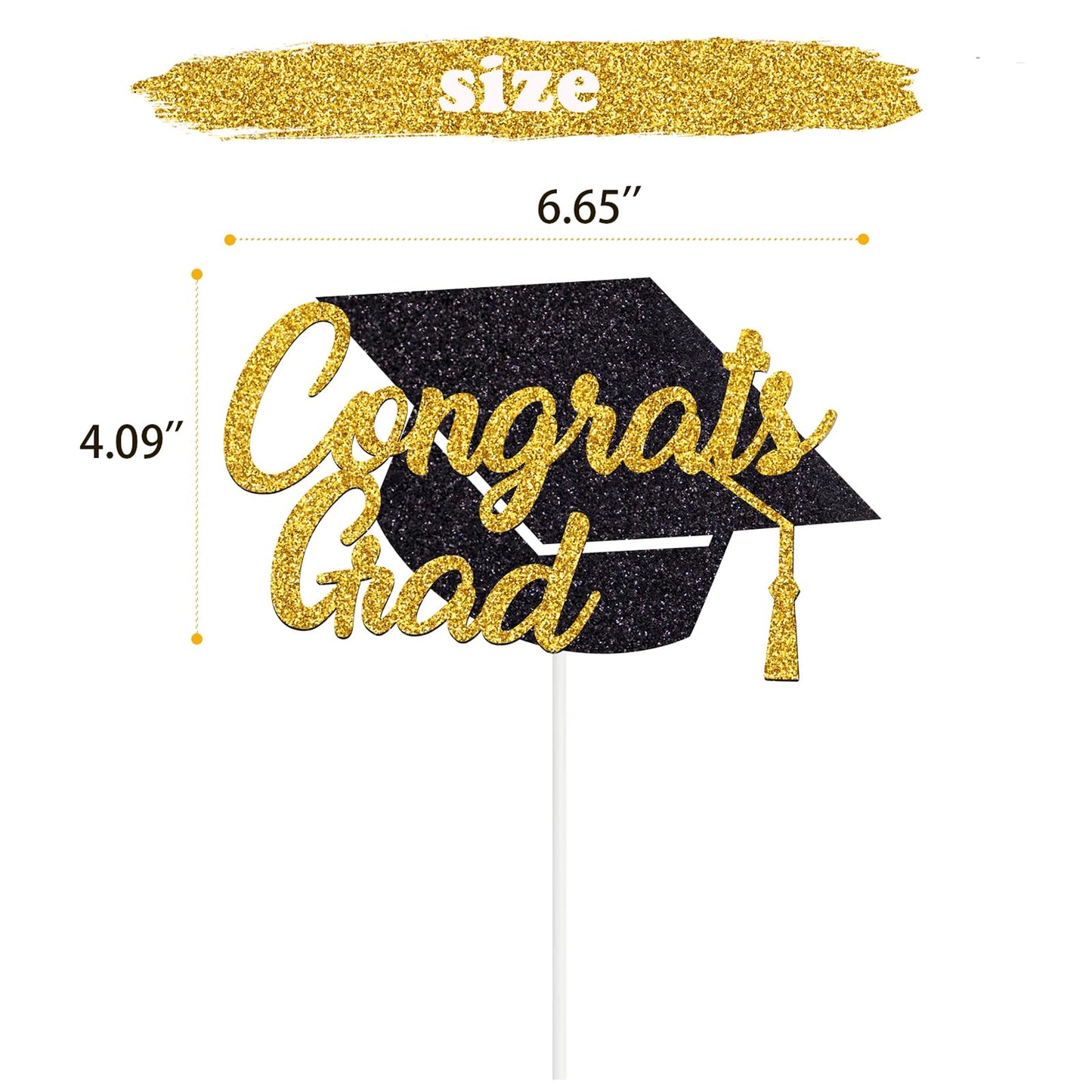 Tinbax Graduation Congrats Grad Cake Topper for Graduations Cake decorations