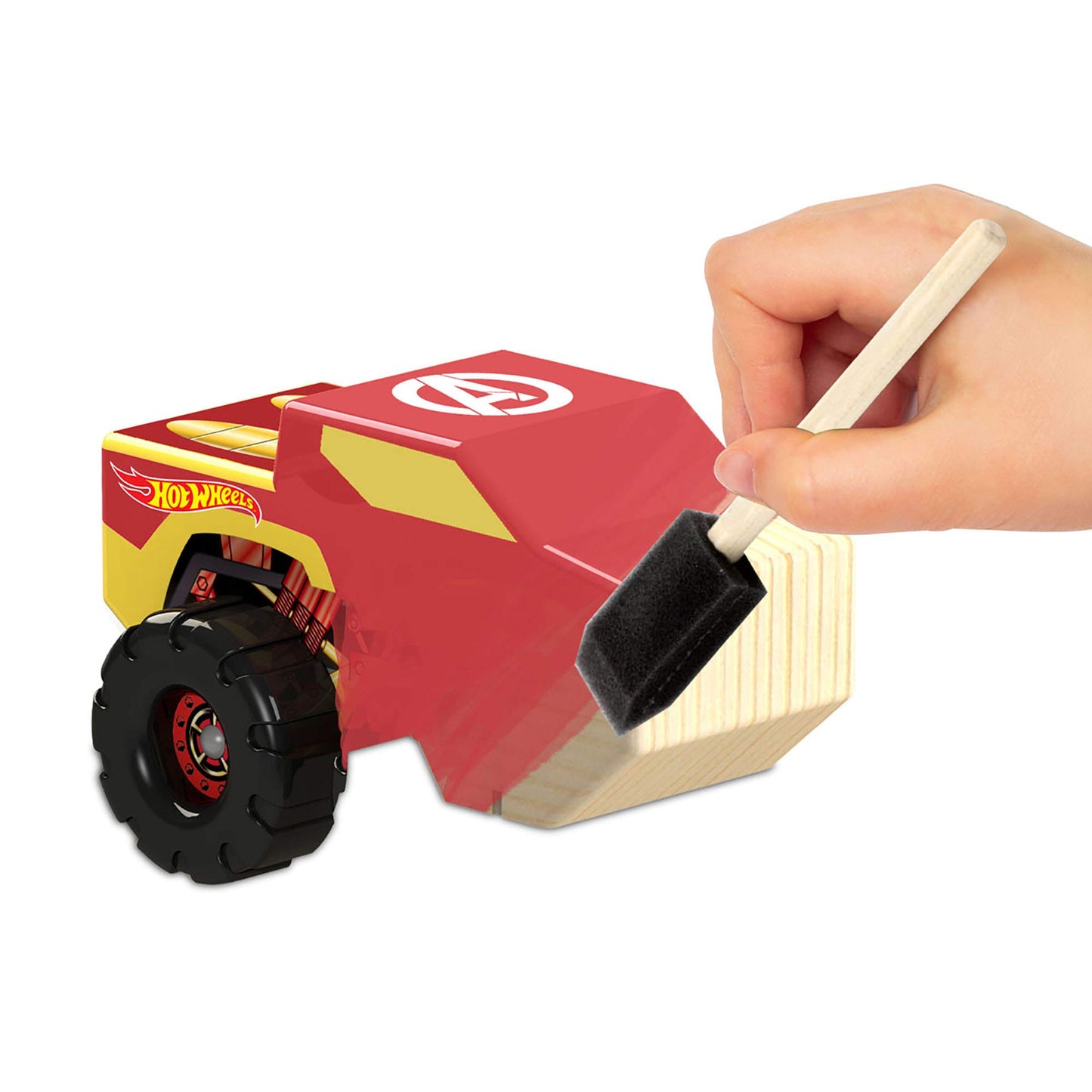 Hot Wheels Tara Toy 2pk Wood Racer - Hulk/Ironman, 58788