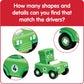 hand2mind Numberblocks Mini Vehicles, Race Car Toys, Toy Vehicle Playsets, Play Figure Playsets, Small Figurines for Kids, Number Toys, Counting Toys