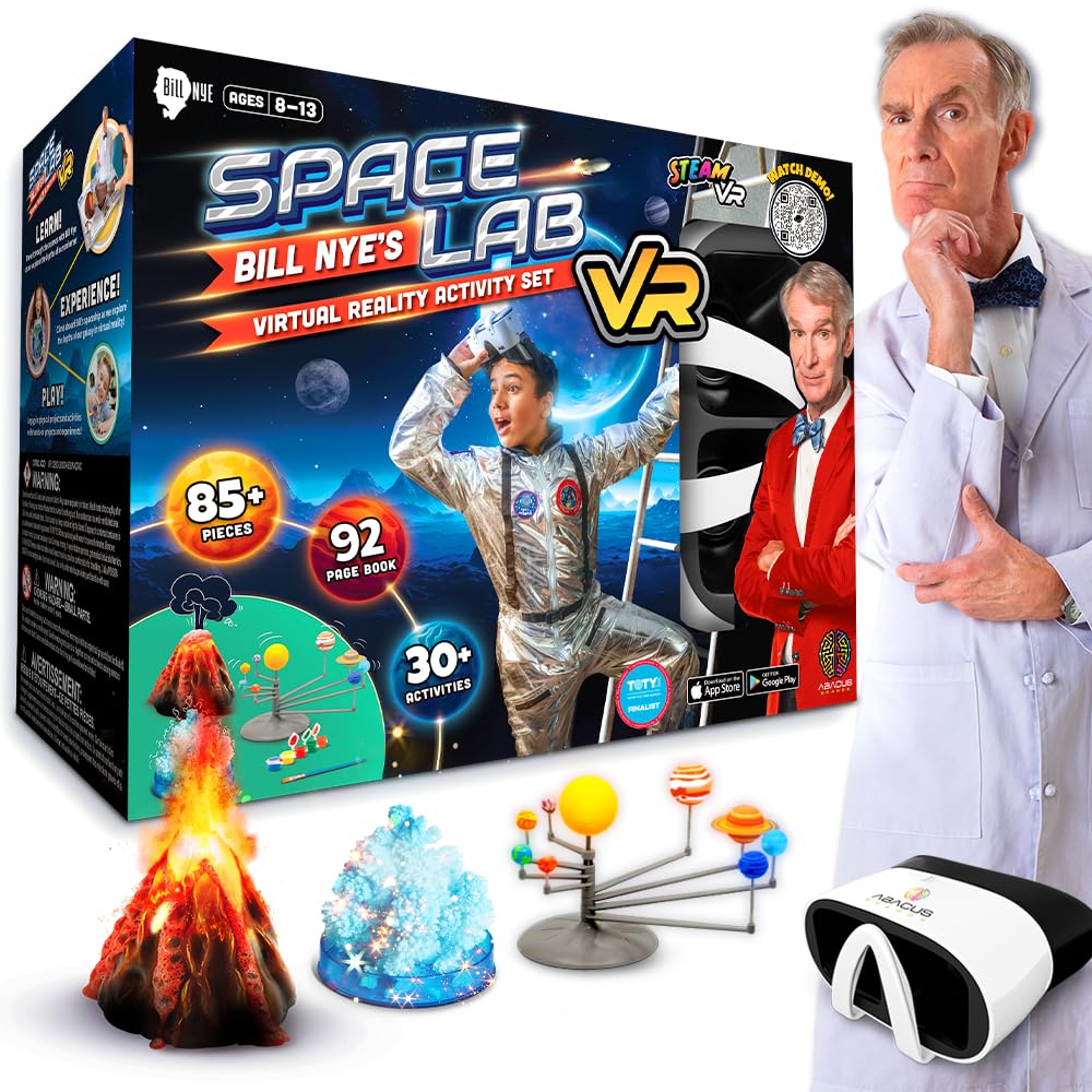 Abacus Brands Bill Nye's VR Space Lab - STEM Science Kit for Kids Age 8-12