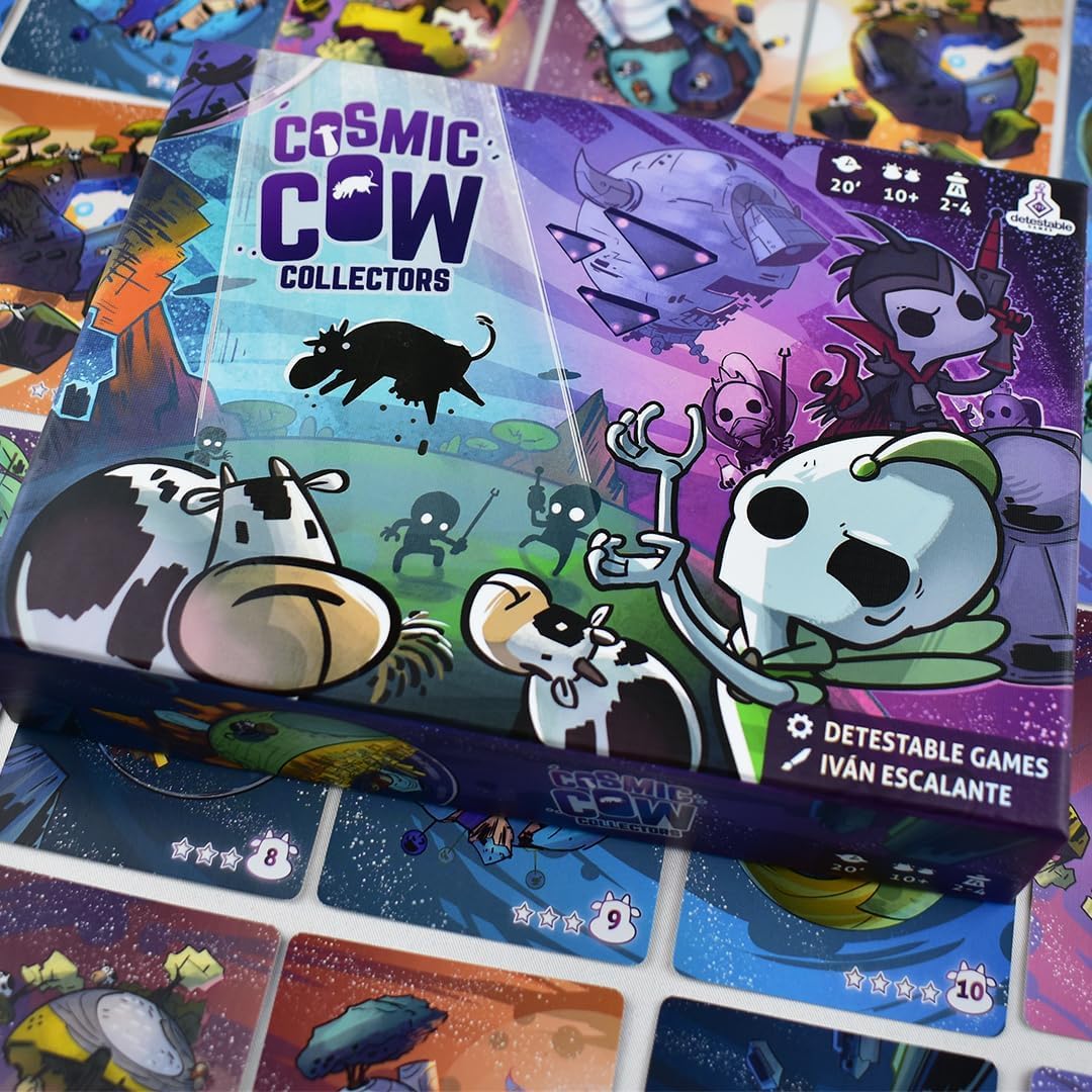 Draco Studios | Cosmic Cow Collectors - get The Most Valued Resource of The Galaxy: Cows! | Perfect for Family Night | Up to 4 Players | Ages 10