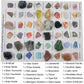 Rock & Mineral Collection Kit for Adults and Kids Natural Rocks for Tumbling Polishing Gemstone Raw Crystals Rough Stones for Wicca & Reiki (24Pcs)