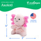 The Petting Zoo Axolotl Stuffed Animal Plushie, Gifts for Kids, Nuggetz Animals, Salamander Plush Toy, 6 inches