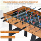 Goplus Folding Foosball Table, 48'' Full Competition Size Freestanding Soccer Game Table with 22 Players, 2 Balls, Space-Saving Foldable Arcade Table