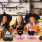 10pcs Halloween Tables Centerpieces, Pink Baby Shower Honeycomb Centerpieces Halloween Gender Reveal Party Decorations Ghost Bat Skull Pumpkin Table