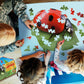 Madd CAPP Lil' Ladybug 100 Piece Jigsaw Puzzle for Ages 5 & Up- Unique Animal-Shaped, Poster-Sized, Pieces are Oversized, Includes Educational Madd