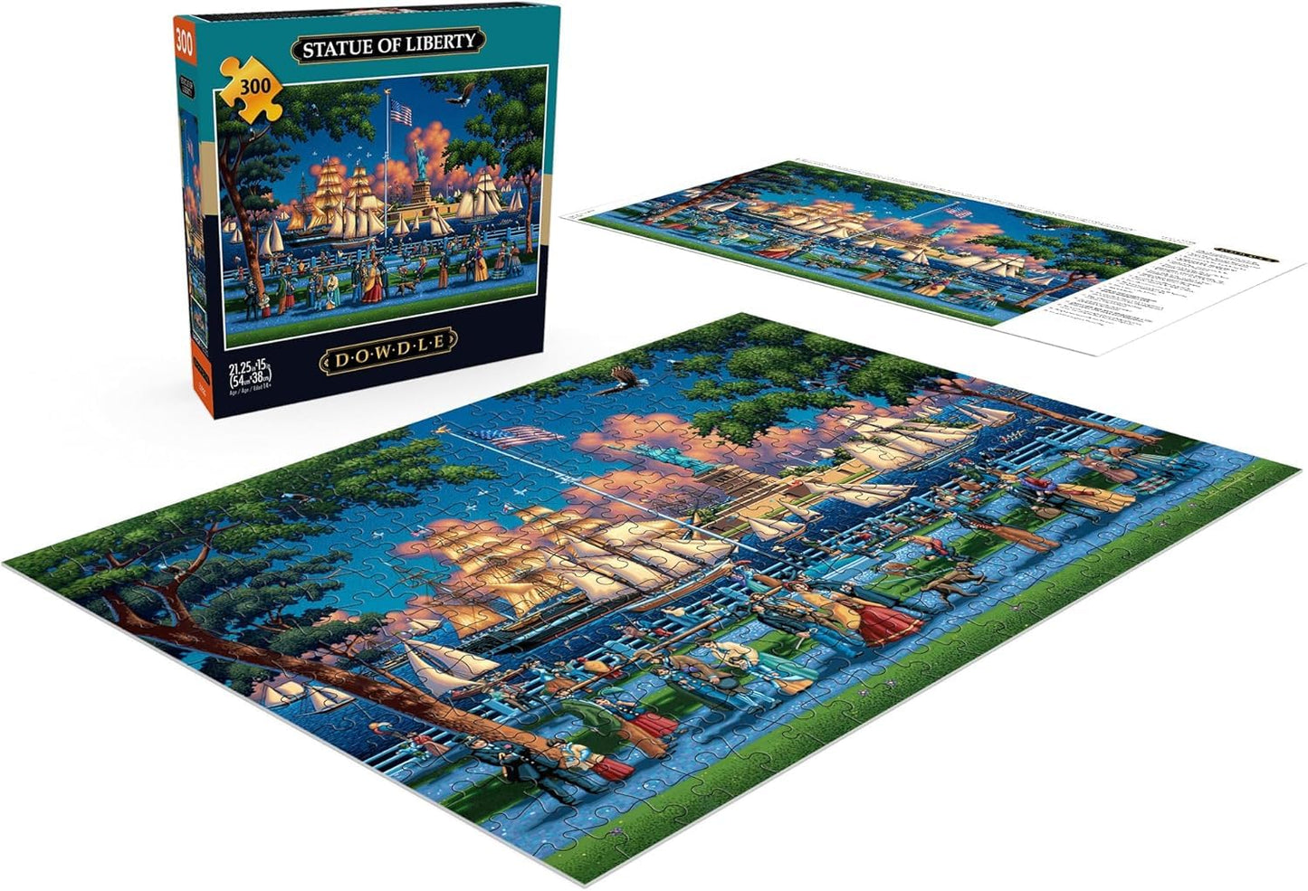 Buffalo Games - Eric Dowdle Statue of Liberty - 300 Piece Puzzle for Adults