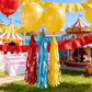 NICROLANDEE Party Streamers Decorations - 8 Rolls Red Blue Yellow Crepe Paper Streamers Tassels Streamer Paper for Birthday Party, Baby Shower, Class